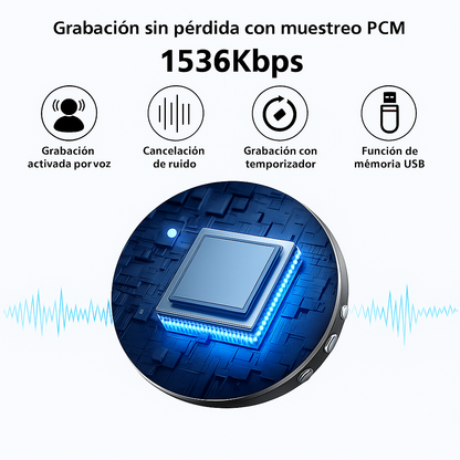 SeryaTech™ Grabadora de voz